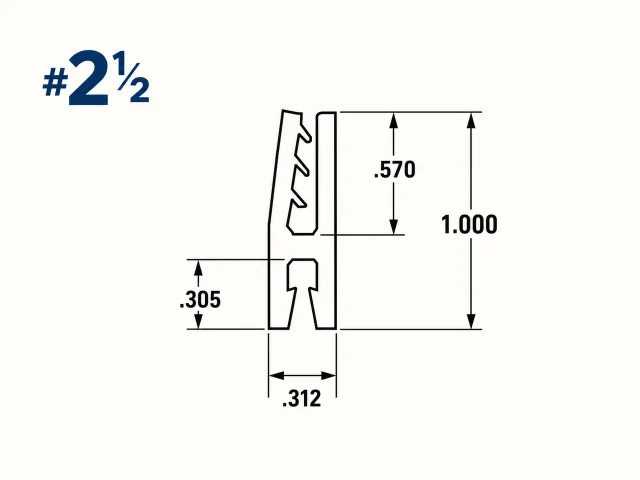 #2-1/2: Clip-Style Flexible PVC Holder