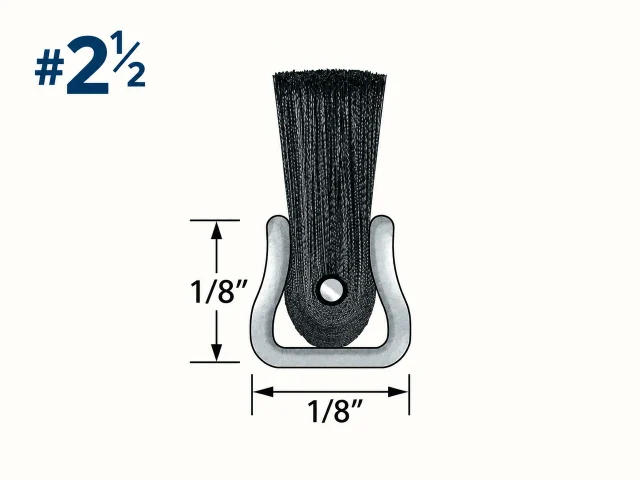 #2-1/2 Nylon Fill / Galvanized Backing