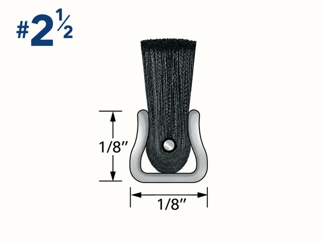 #2-1/2 Nylon Fill with Stainless Steel Backing