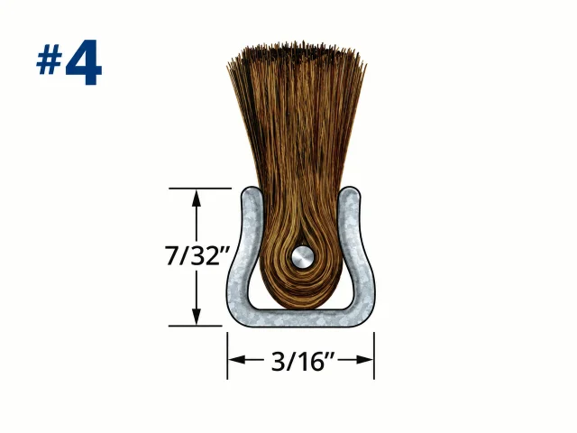 #4 Horsehair Fill with Galvanized Backing