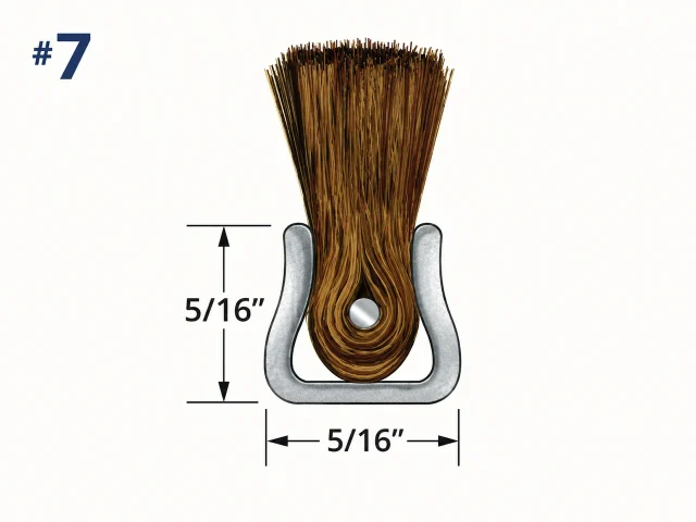 #7 Horsehair Fill with Galvanized Backing