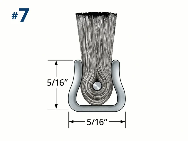 #7 Stainless Steel Fill with Stainless Steel Backing
