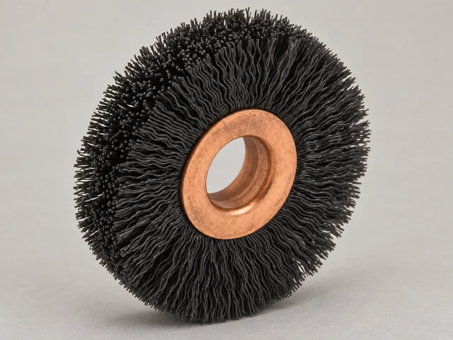Crimped Black 6-12 Nylon Wheel Brushes