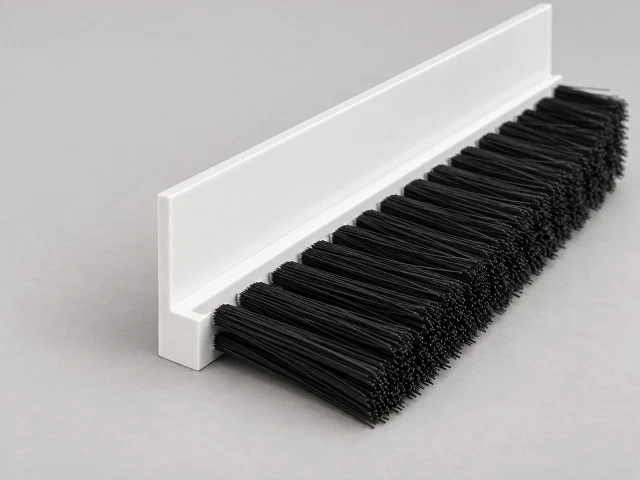 Rigid PVC – 90-degree Profile with (3) Rows of Filament